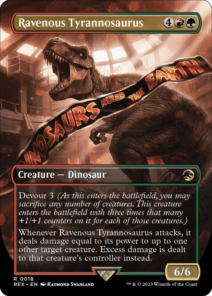 Ravenous Tyrannosaurus (Borderless) Foil