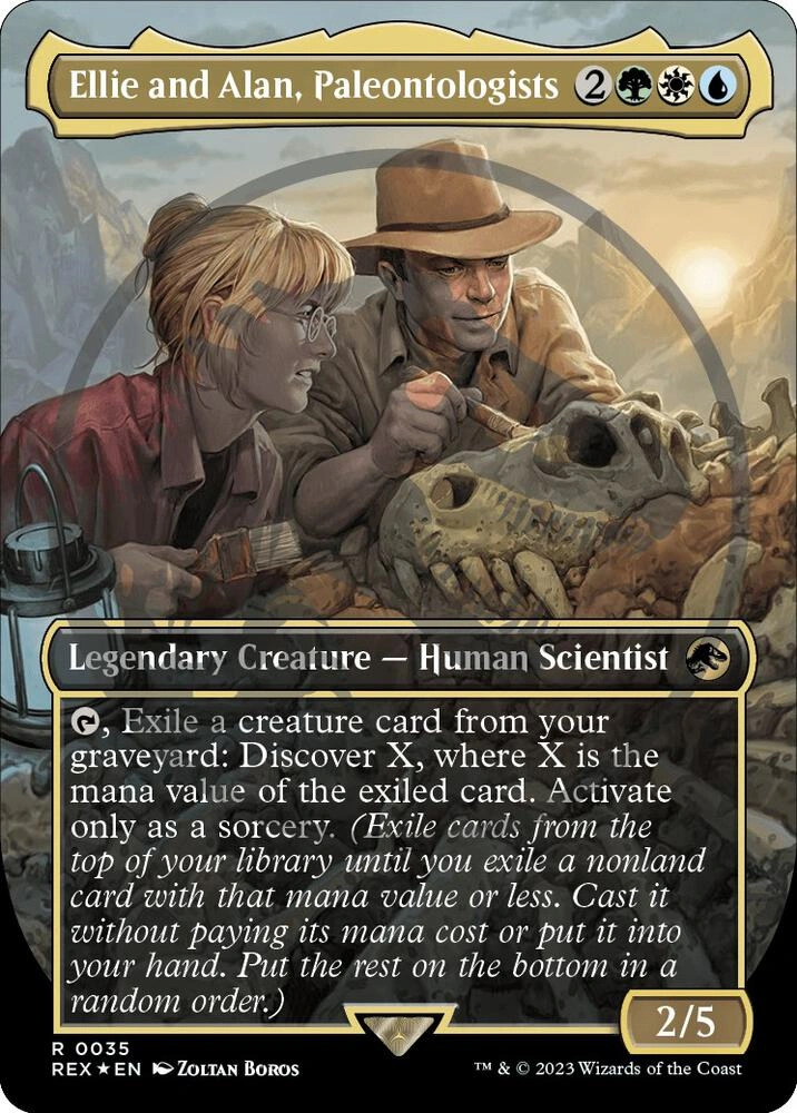 Ellie and Alan, Paleontologists (Borderless) (Emblem) Foil