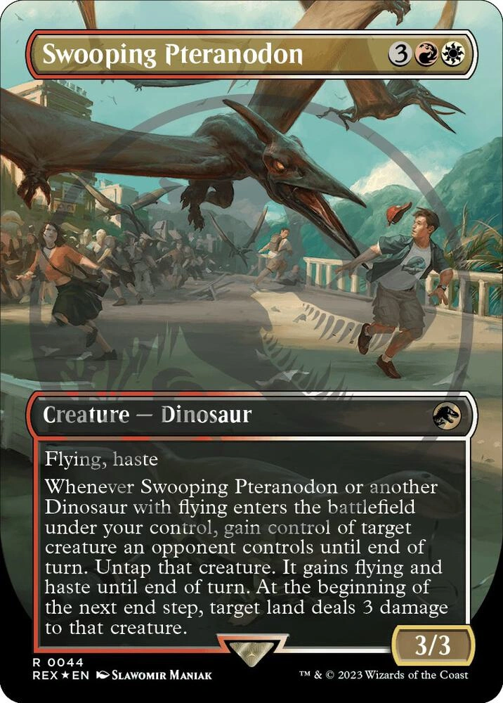 Swooping Pteranodon (Borderless) (Emblem) Foil