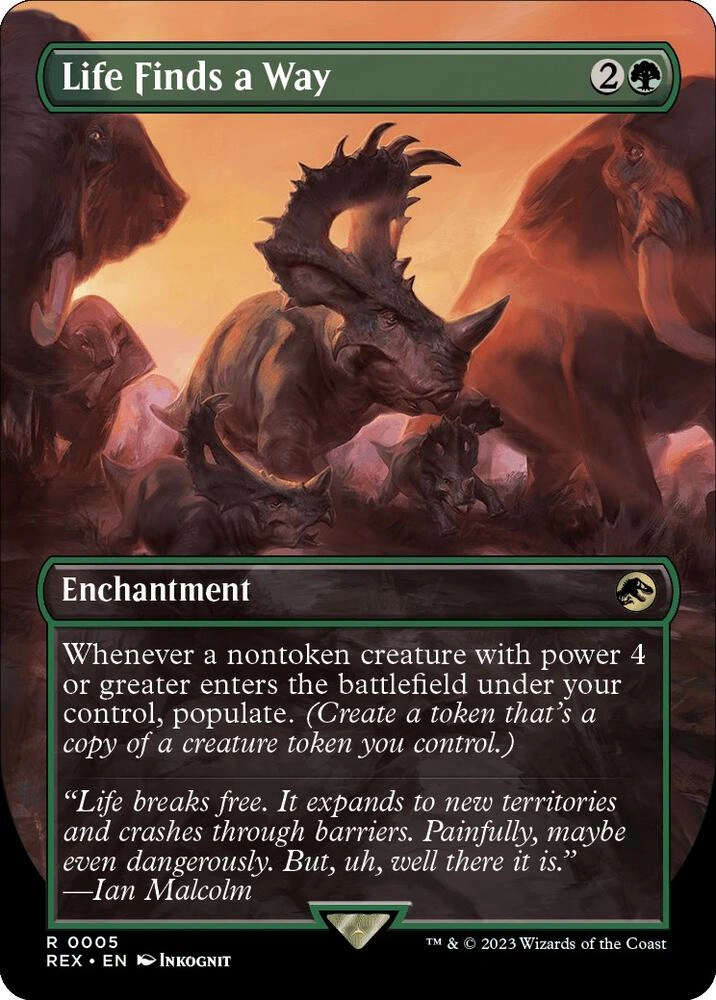 Life Finds a Way (Borderless) Foil