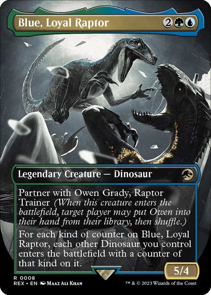 Blue, Loyal Raptor (Borderless) Foil