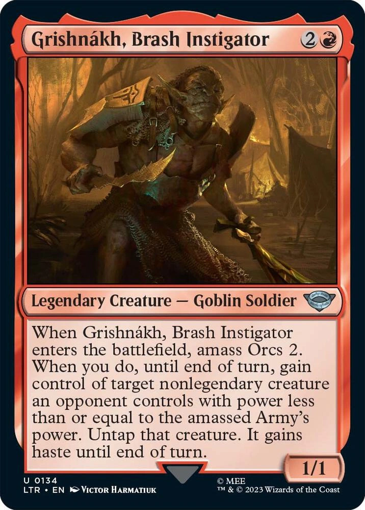 Grishnakh, Brash Instigator Foil