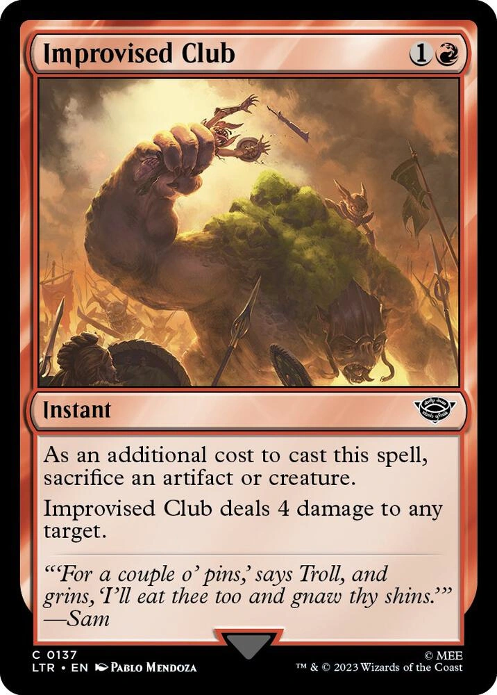 Improvised Club Foil