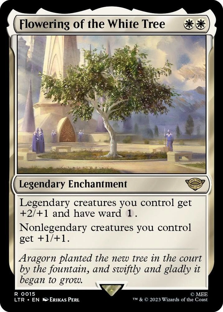 Flowering of the White Tree Foil