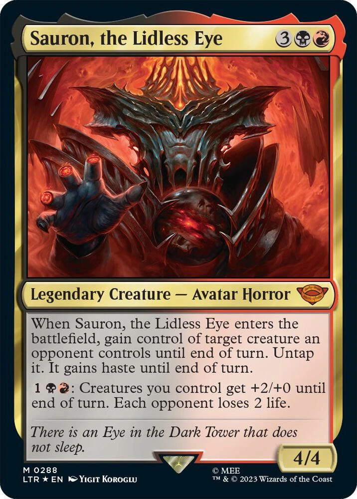 Sauron, the Lidless Eye Foil