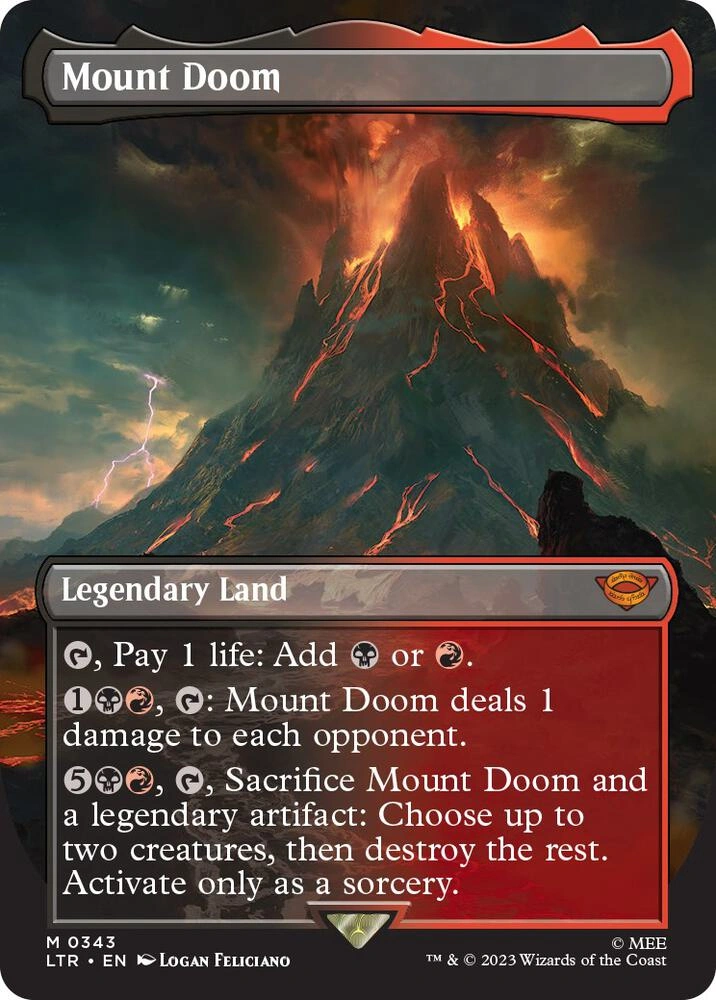 Mount Doom (Borderless) Foil