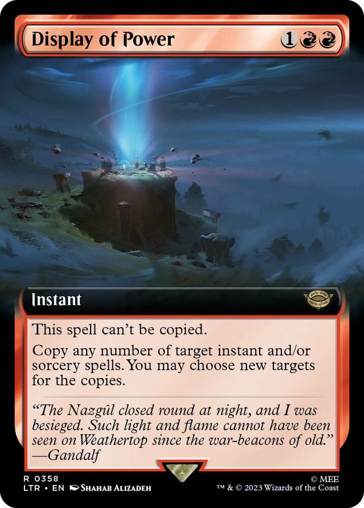 Display of Power (Extended Art) Foil