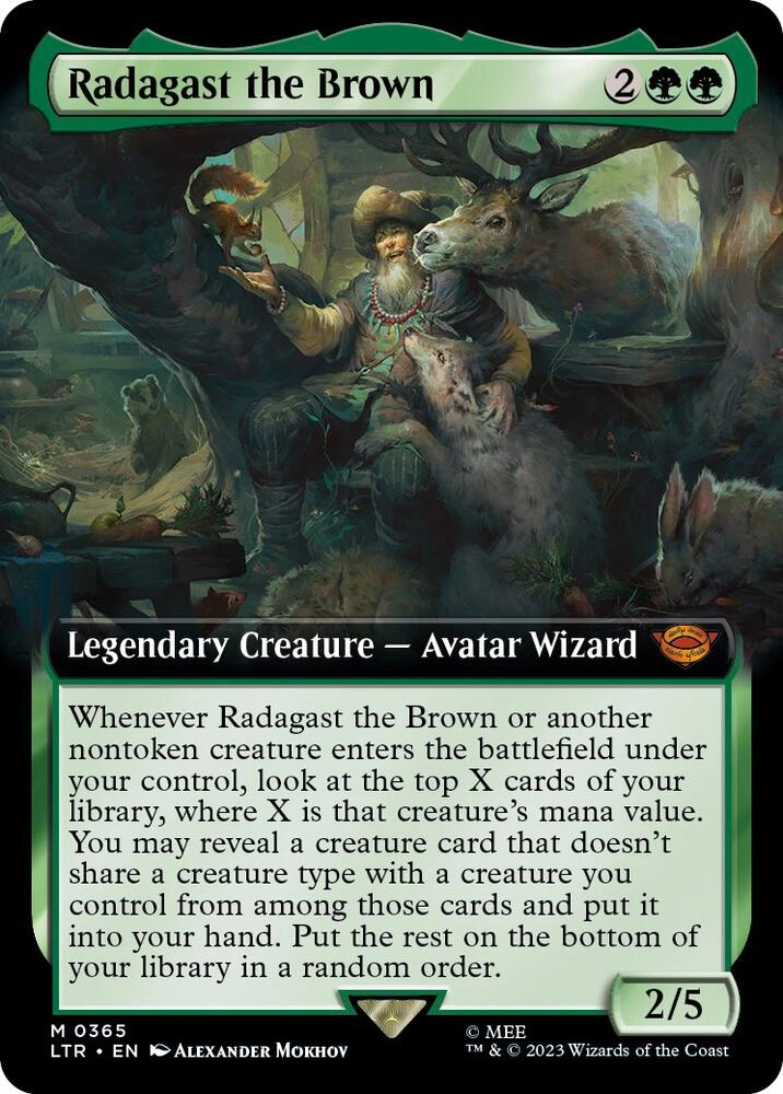 Radagast the Brown (Extended Art) Foil