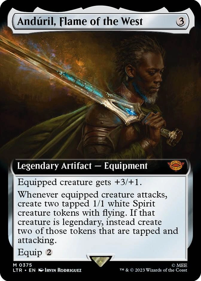 Anduril, Flame of the West (Extended Art) Foil