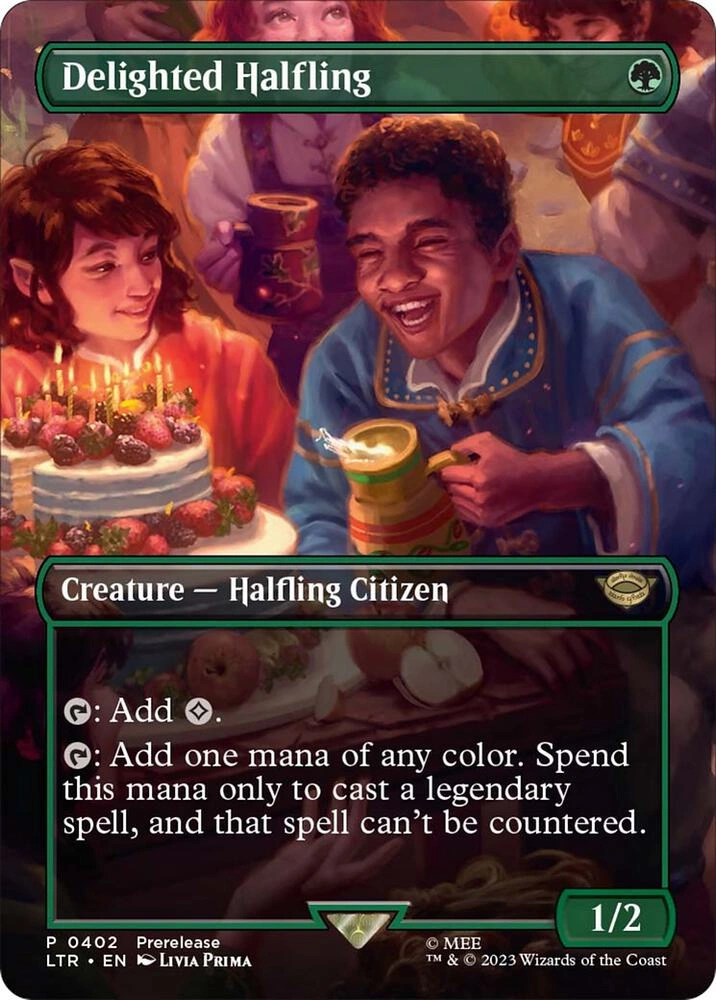 Delighted Halfling (Borderless) Foil