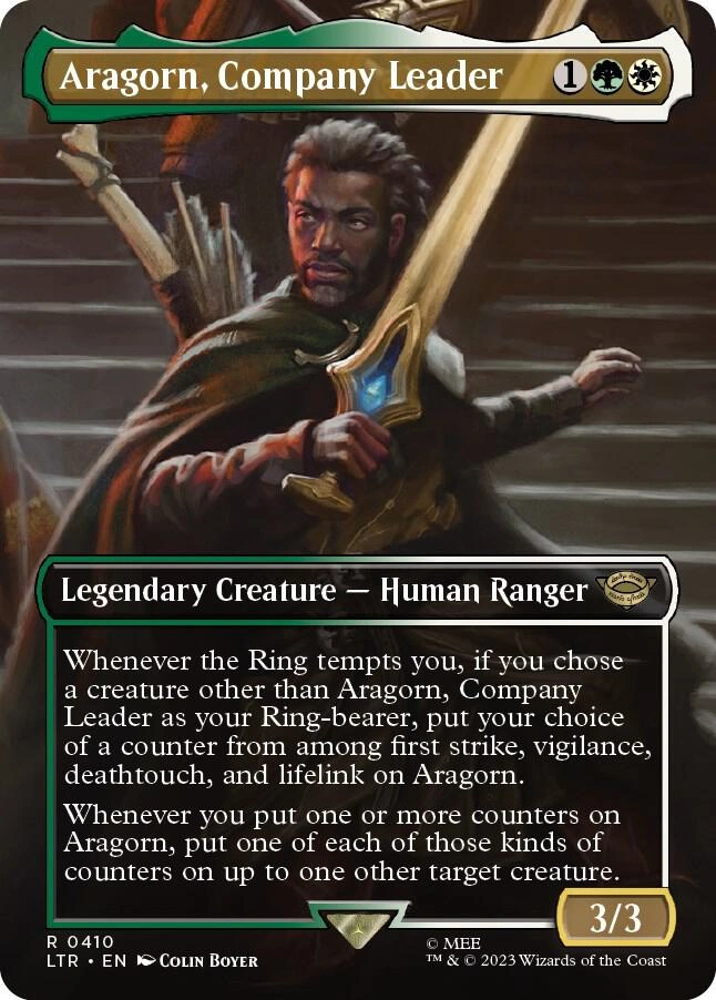 Aragorn, Company Leader (Borderless) Foil