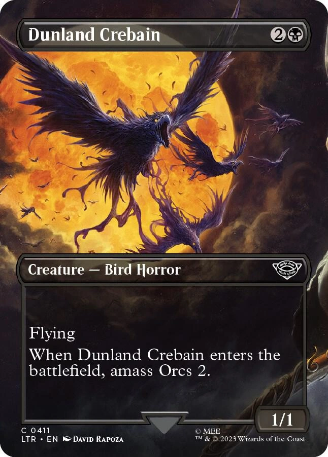 Dunland Crebain (Borderless) Foil