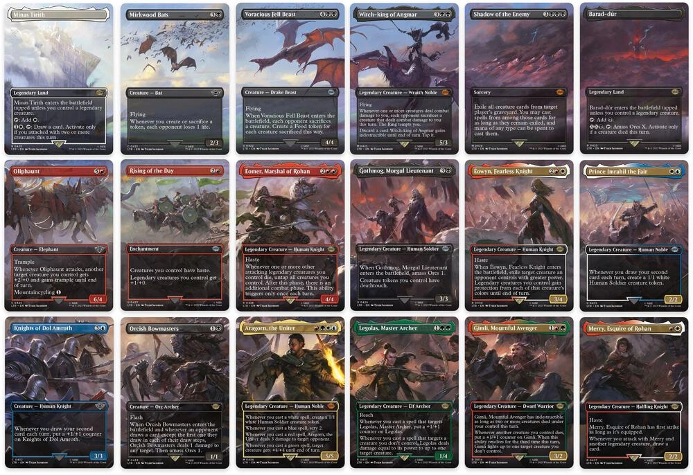 Battle of the Pelennor Fields Scene [Set of 18] Foil