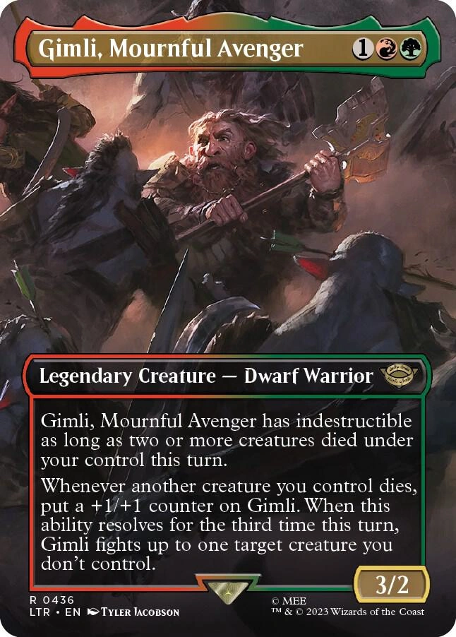 Gimli, Mournful Avenger (Borderless) Foil