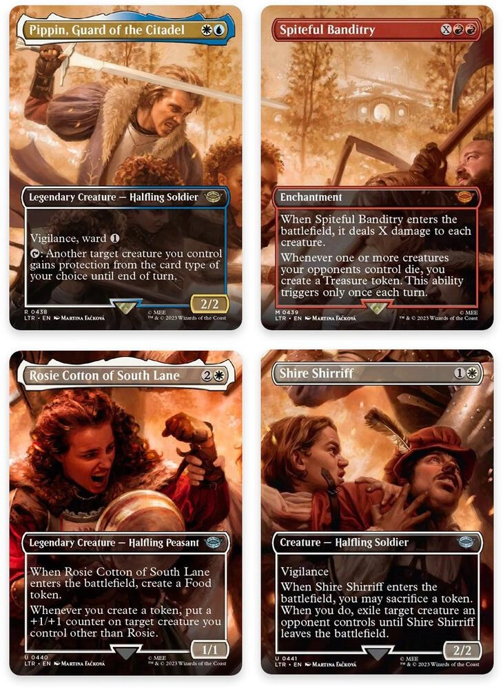 The Scouring of the Shire Scene [Set of 4] Foil