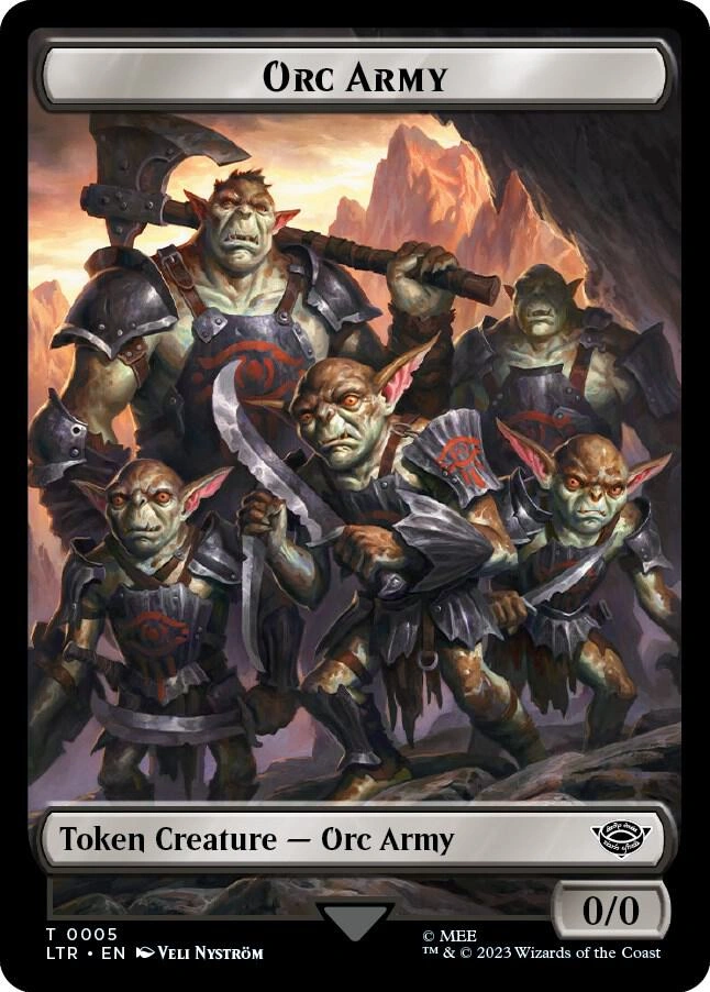 Orc Army (0005) // Food (0009) Double-Sided Token Foil