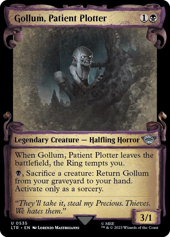 Gollum, Patient Plotter (Showcase Scrolls) Foil