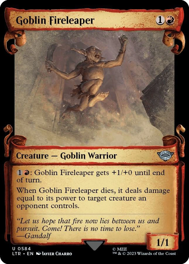 Goblin Fireleaper (Showcase Scrolls) Foil