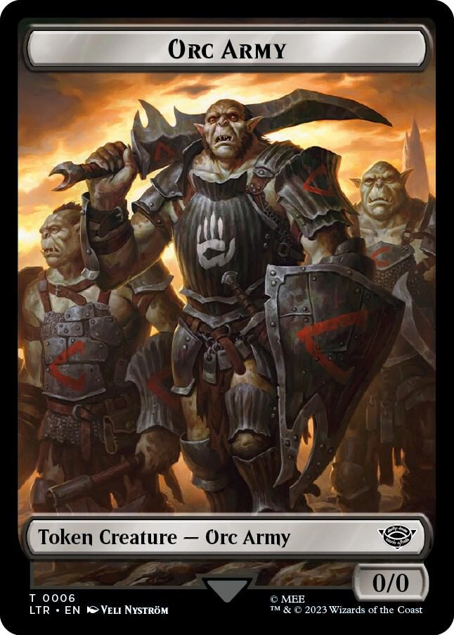 Orc Army (0006) // Food (0011) Double-Sided Token Foil