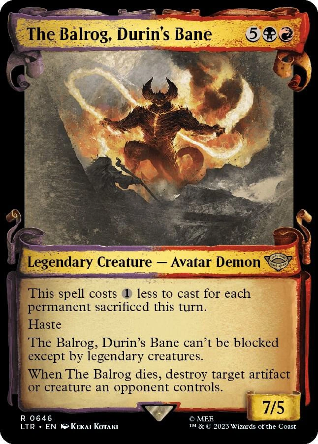 The Balrog, Durin's Bane (Showcase Scrolls) Foil