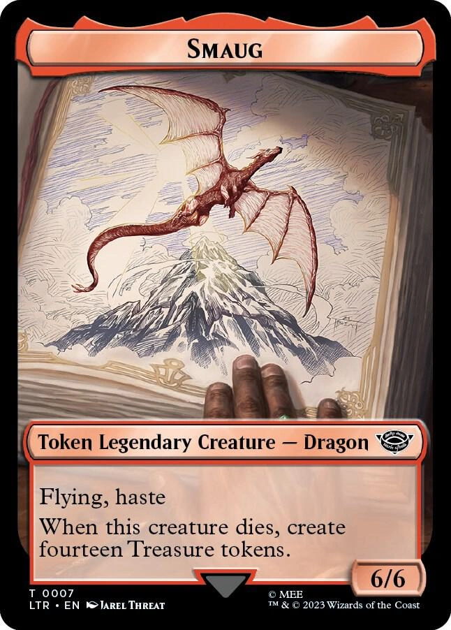 Smaug // Food (0009) Double-Sided Token Foil