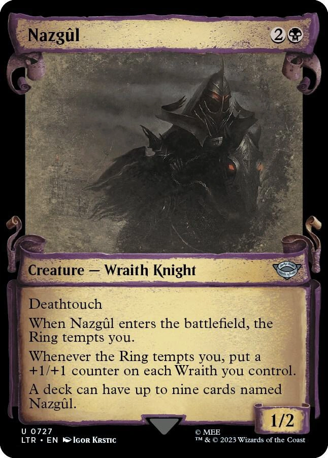 Nazgul (0727) (Showcase Scrolls) Foil