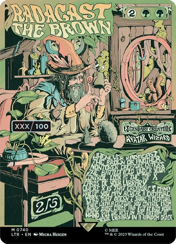 Radagast the Brown (Borderless Poster) (Serial Numbered) Foil