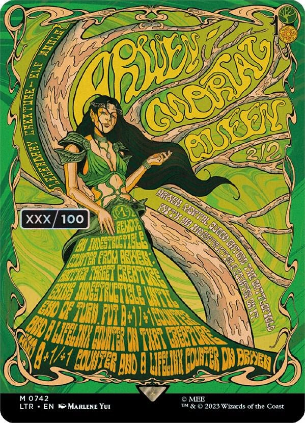 Arwen, Mortal Queen (Borderless Poster) (Serial Numbered) Foil