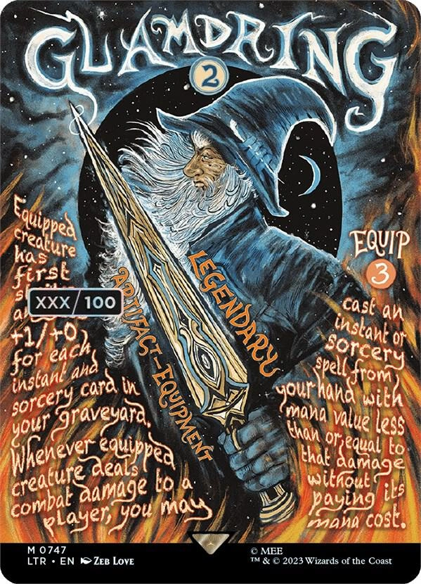 Glamdring (Borderless Poster) (Serial Numbered) Foil