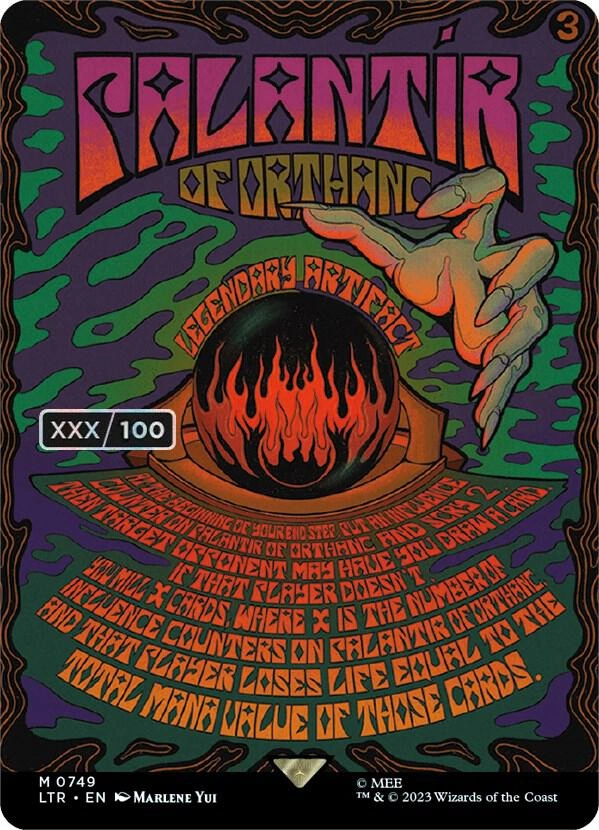 Palantir of Orthanc (Borderless Poster) (Serial Numbered) Foil