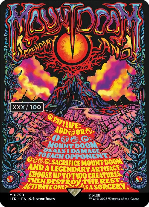 Mount Doom (Borderless Poster) (Serial Numbered) Foil