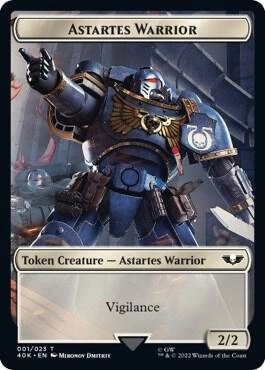 Astartes Warrior (001) // Cherubael Double-Sided Token