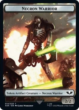 Necron Warrior // Insect Double-Sided Token (Surge Foil)