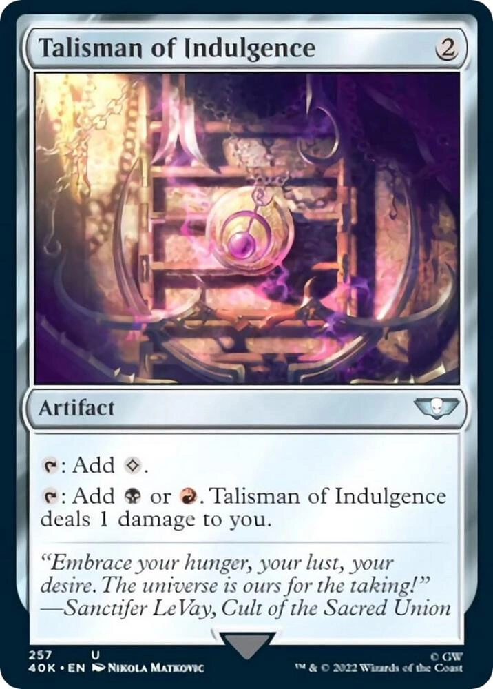 Talisman of Indulgence (Surge Foil)