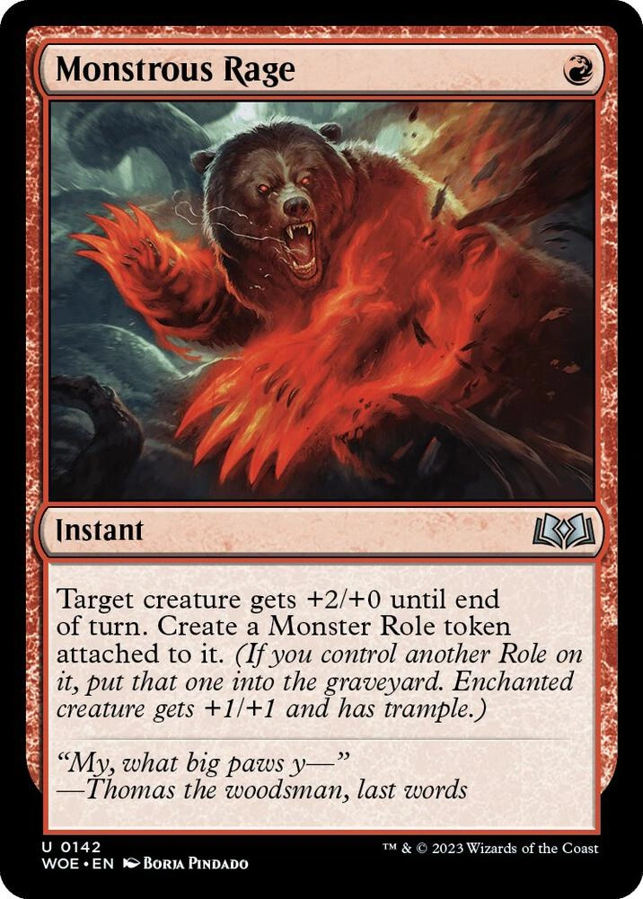 Monstrous Rage Foil