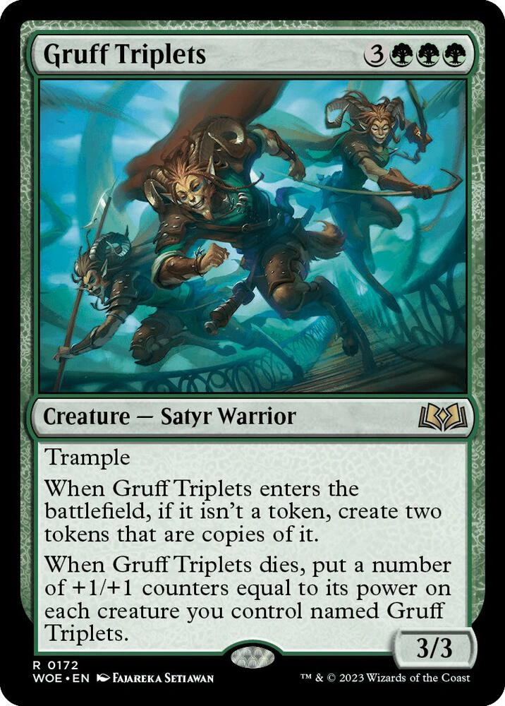 Gruff Triplets Foil