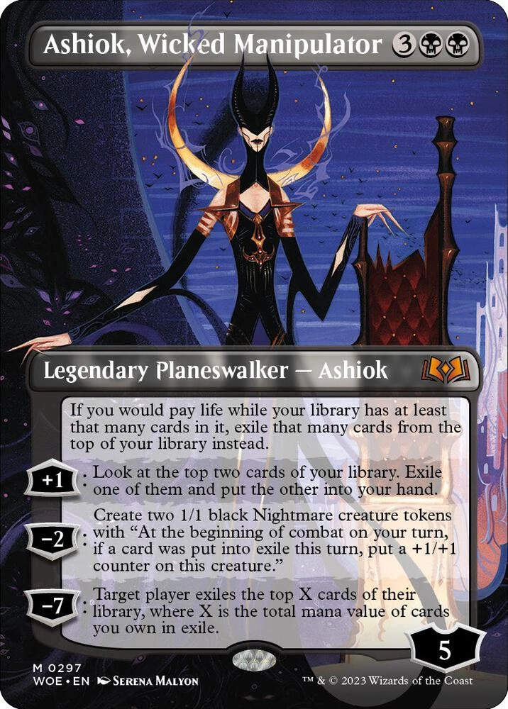Ashiok, Wicked Manipulator (Borderless) Foil