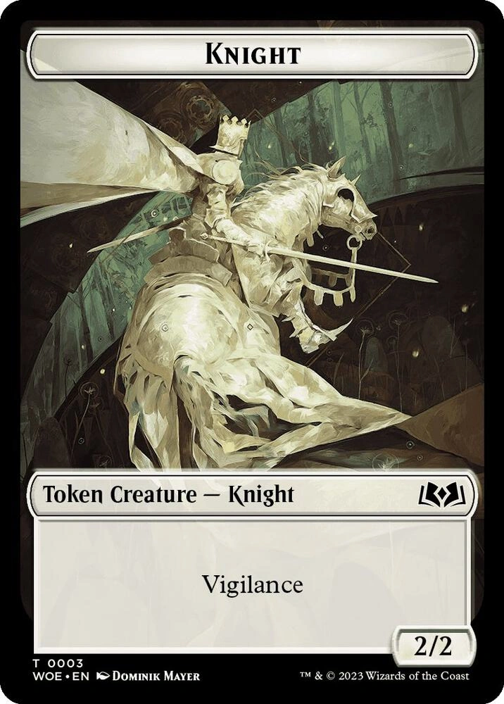 Knight // Food (0012) Double-Sided Token Foil