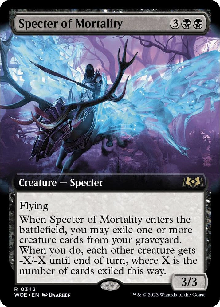 Specter of Mortality (Extended Art) Foil