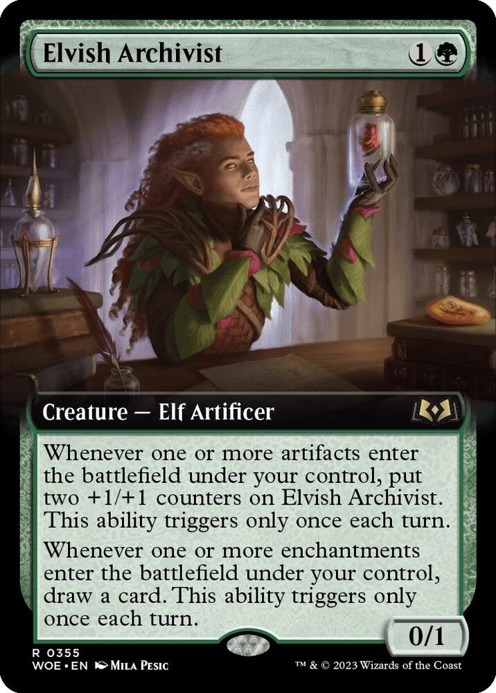 Elvish Archivist (Extended Art) Foil