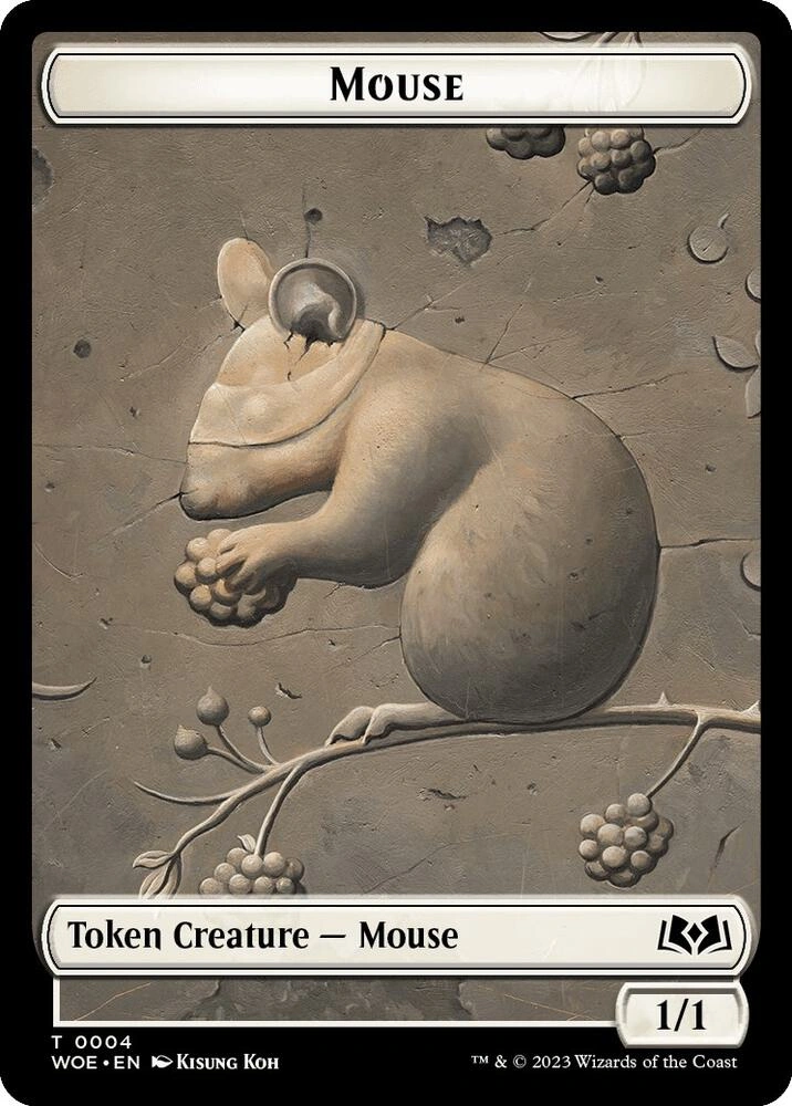 Mouse // Food (0011) Double-Sided Token Foil