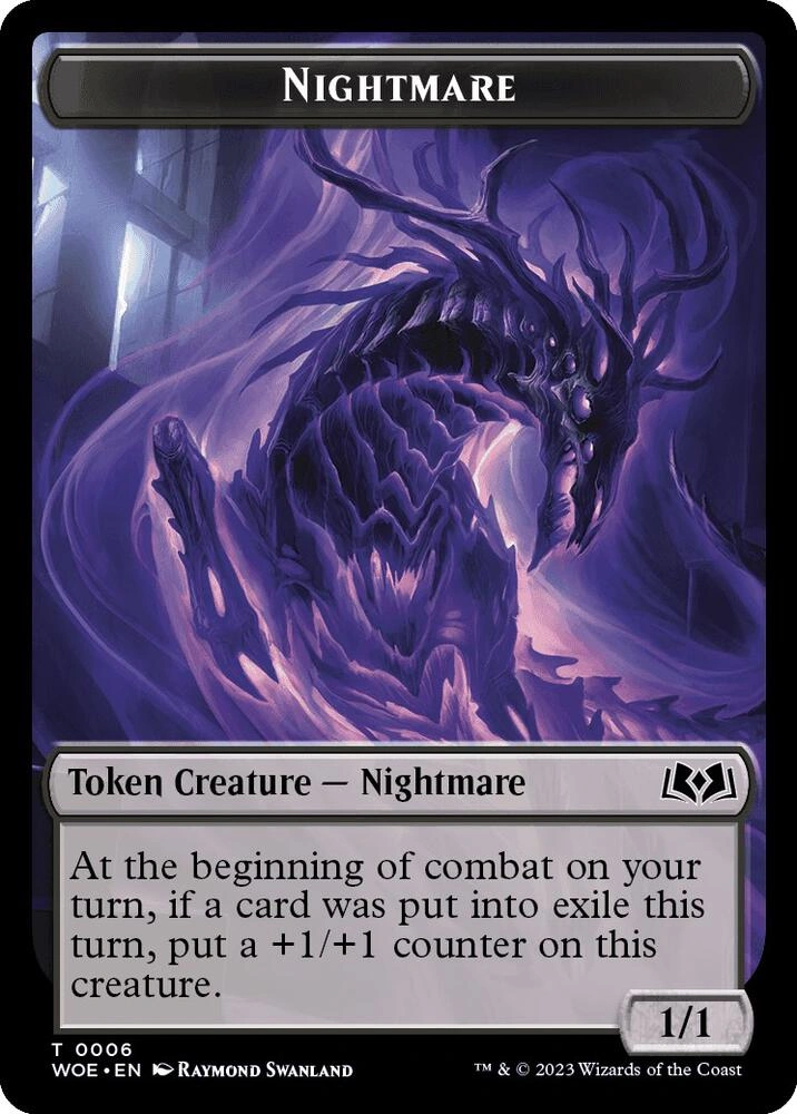 Nightmare // Food (0010) Double-Sided Token Foil