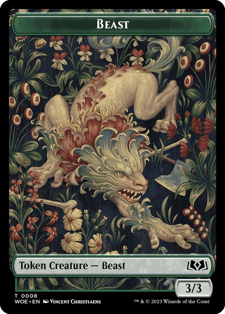 Beast // Food (0010) Double-Sided Token Foil