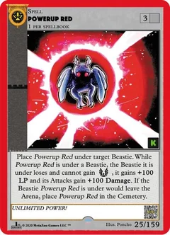 Powerup Red Holofoil 25