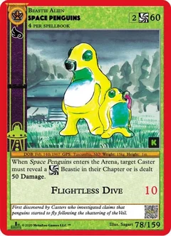 Space Penguins Reverse Holofoil 78
