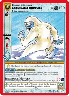 Abominable Snowman (First Edition) Holofoil 3/5