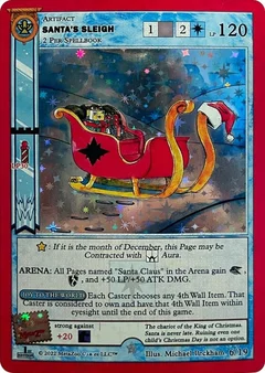 Santa's Sleigh (First Edition) Holofoil 6/19