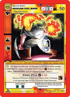 Headless Coal Miner Holofoil 11/163