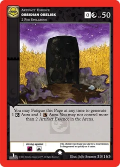 Obsidian Obelisk Holofoil 33/163