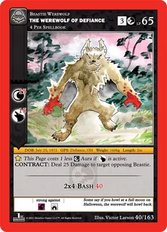 The Werewolf Of Defiance Reverse Holofoil 40/163